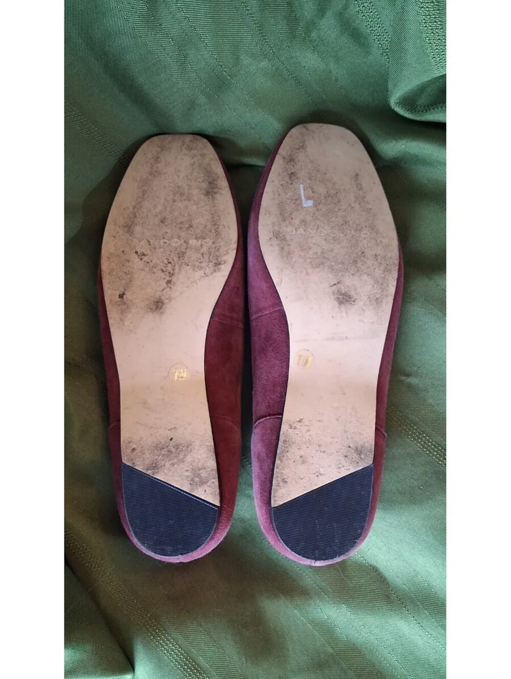 Bandolino Mulberry Velvet Loafers Size 7.5 Lightly Worn, Good Condition